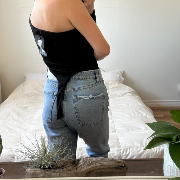 Black one shoulder bodysuit - Picture 8 of 8